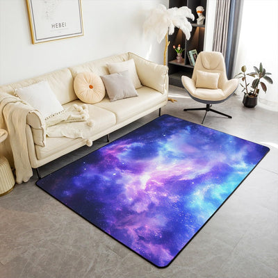 Alfombra cielo estrellado 3x5" azul morado