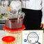 Recipientes redondos NSF 6qt con tapas 4uds resistente frío