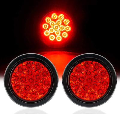 Luces traseras LED redondas 4" 12/24V para remolque