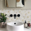 Azulejo autoadhesivo para salpicaduras cocina baño PVC 10