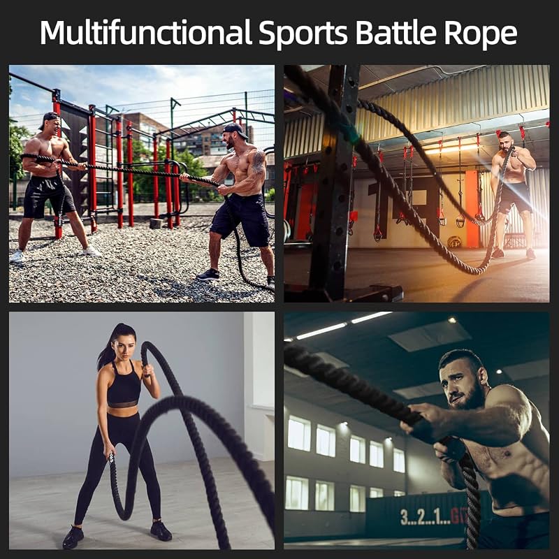 Cuerda entrenamiento crossfit 1.5" 30ft poliéster