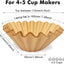 Filtros para café 200 unidades #4 y 100 filtros de 5 tazas