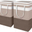 2 Cestas Lavandería Impermeable Plegable 88L Marrón