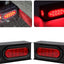 2 Pzas Luces traseras LED oval rojas 6pulg y laterales redondas 2pulg