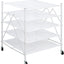 Estante secado ropa malla apilable 5 niveles plegable blanco