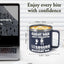 Taza café 14oz azul regalo papá cumpleaños navidad
