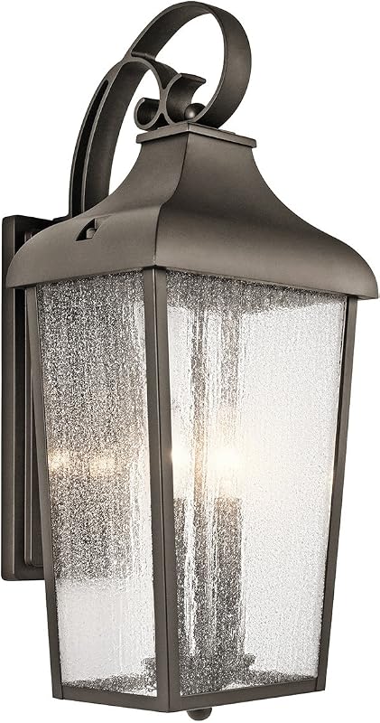 Soporte pared exterior con 2 luces