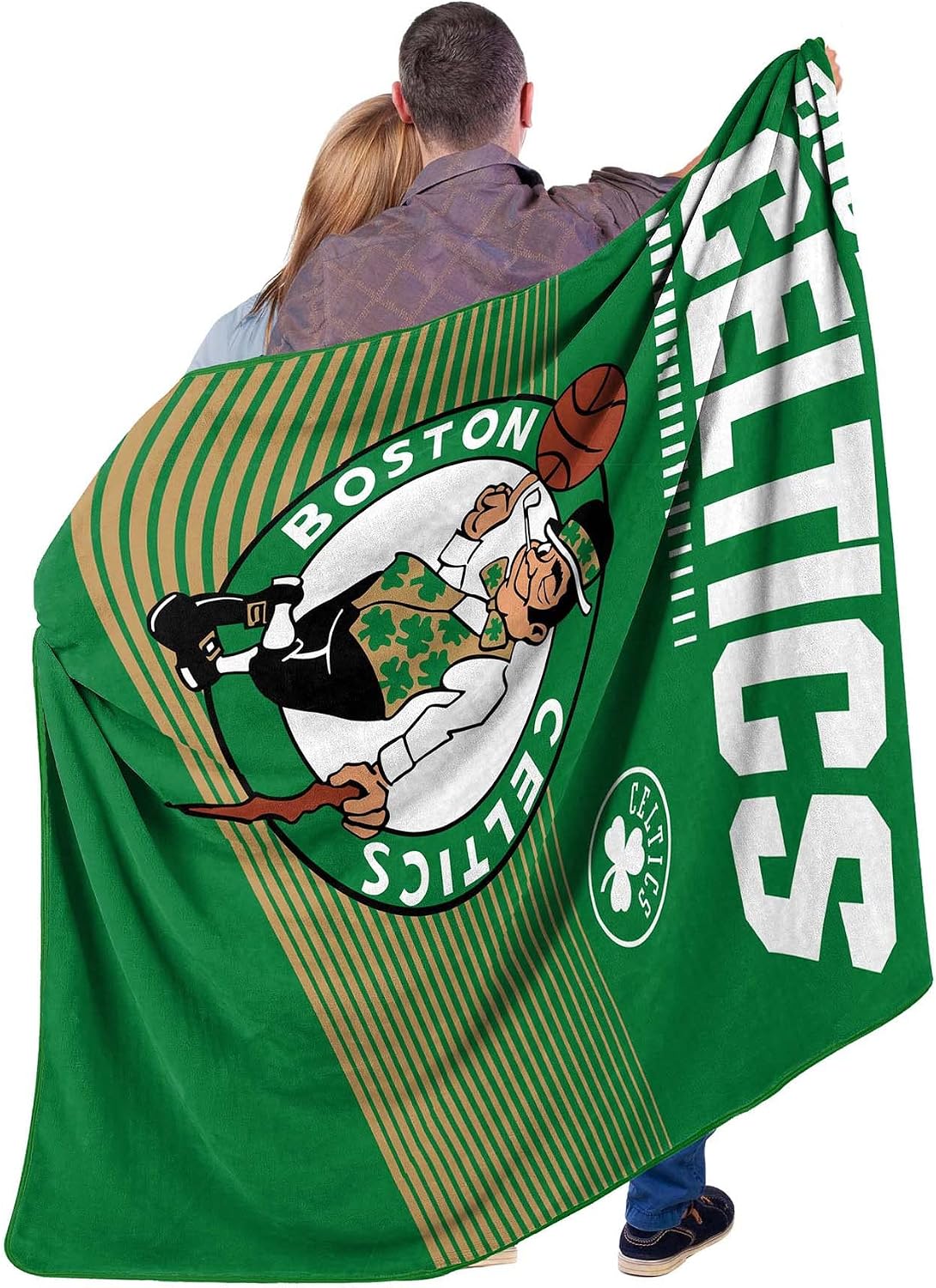 Manta Raschel NBA Celtics 60x80" logotipos dormitorio