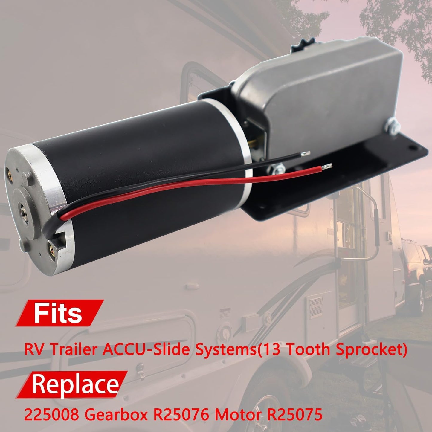 Motor engranajes caja cambios R25076-1 para piñón 13