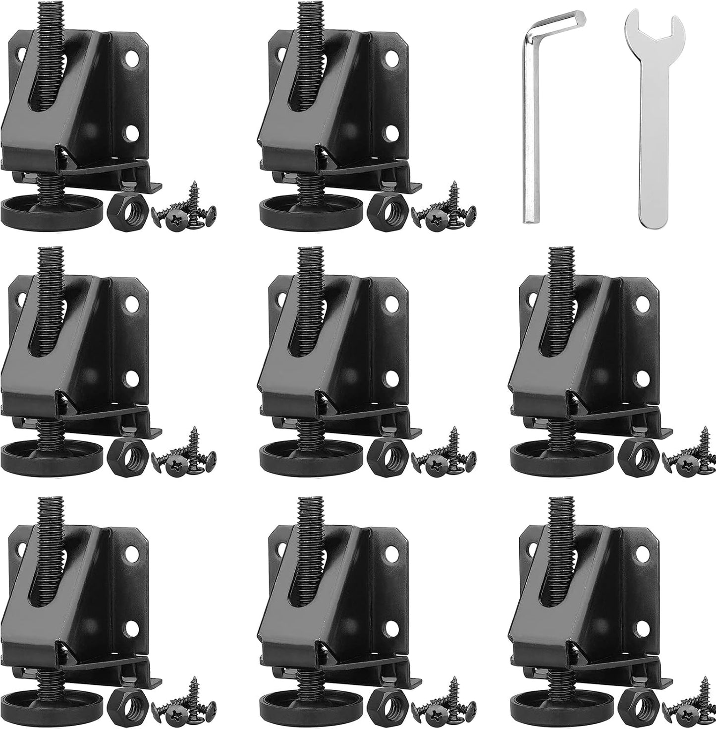 Pies niveladores ajustables para muebles y mesas set 8