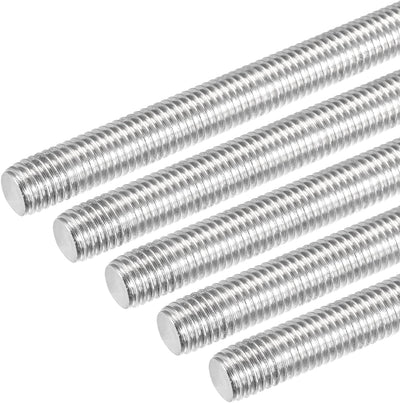 5 Pzas Varillas M12x5.512pulg Acero Inox 304 Roscadas Derecha