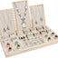 Set exhibidor joyas con tela premium