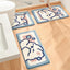 Alfombra baño conejo antiderrap 16x31"
