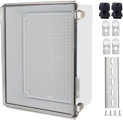 Caja eléctrica plástico ABS con pestillo acero inox