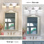 Luz de cristal para tocador de baño 3 luces cromada