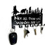 Soporte llaves metal ganchos pared hogar