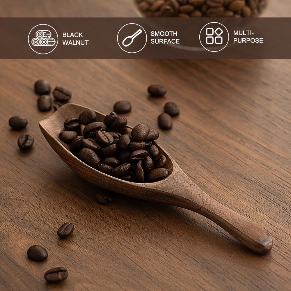 Cuchara café nogal negro 0.5oz multiusos cocina