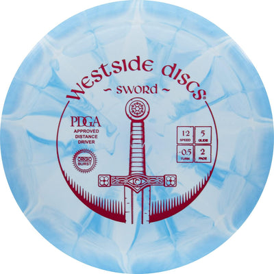 Disco golf Burst Sword 6oz controlable vuelo recto azul
