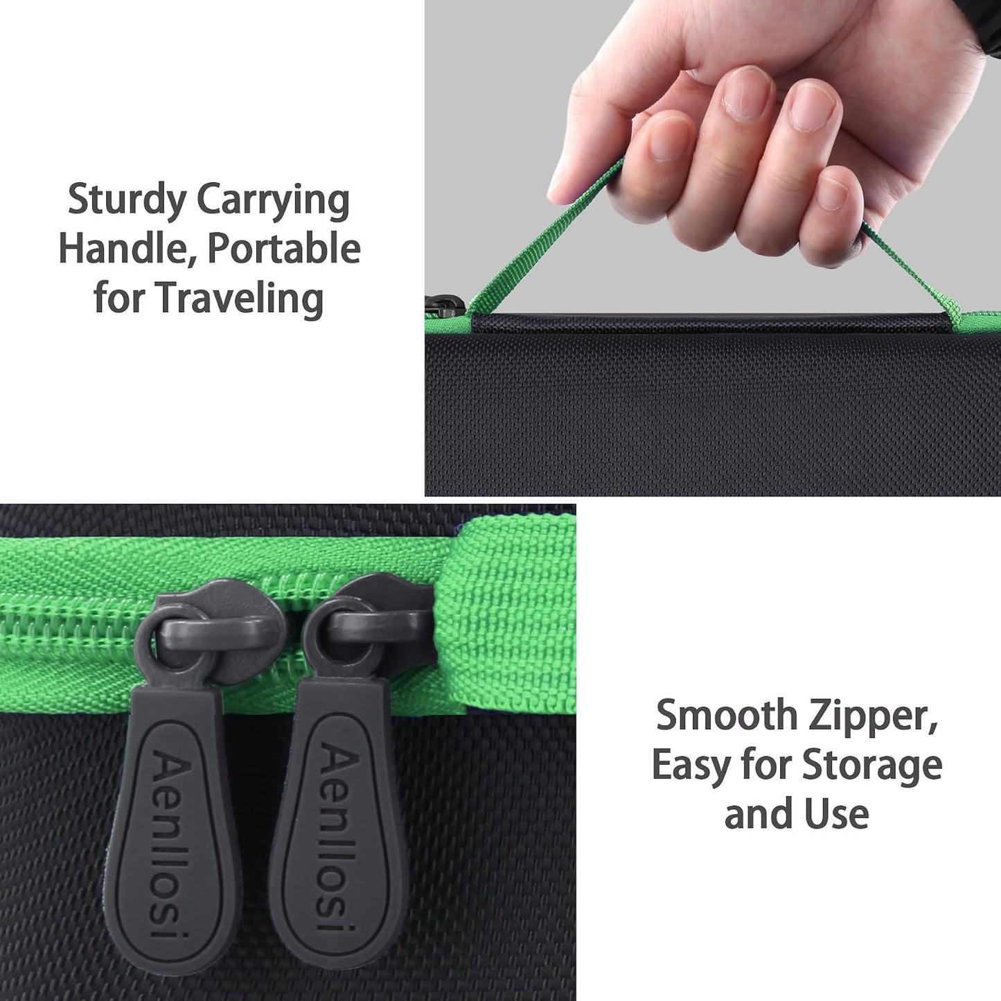Estuche transporte duro para HULKMAN Alpha85 negroverde