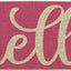 Felpudo rosa decoración hogar 17x47"