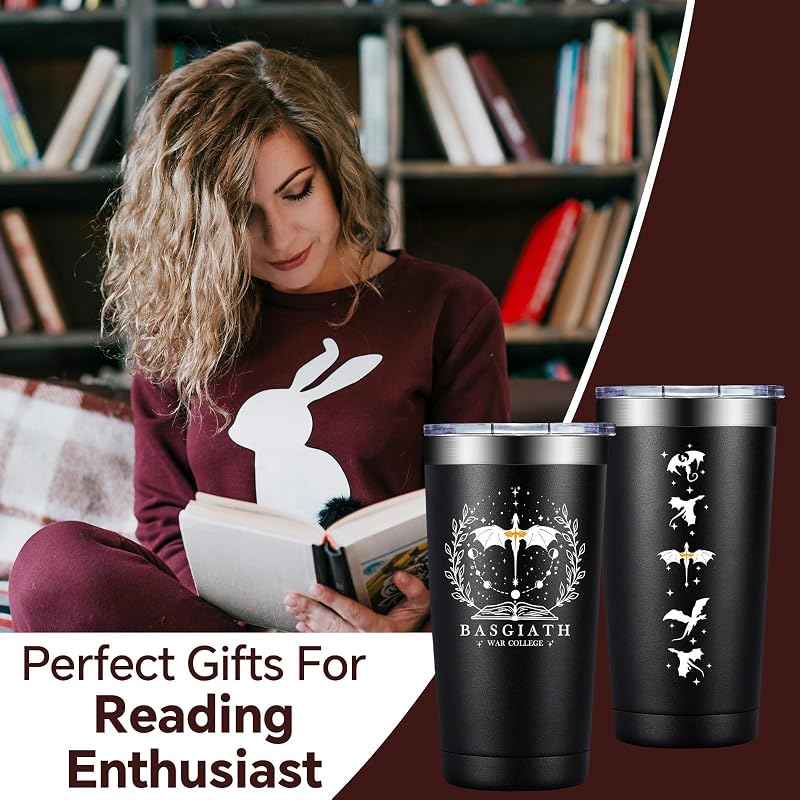 Vaso Fourth Wing 20oz Regalo para Amantes de Fantasía