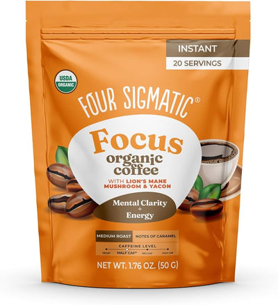 Café instantáneo orgánico Focus 1.7oz
