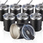 8 Tazas Café 12oz Acero Inox Aisladas Reutiliz.
