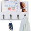 Soporte llaves correo pared 4 ganchos madera maciza
