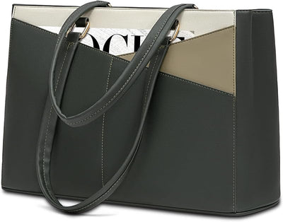 Bolsa computadora 15.6pulg para profesora verde oscuro