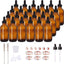 24 Botellas Vidrio Ámbar 4oz Cuentagotas