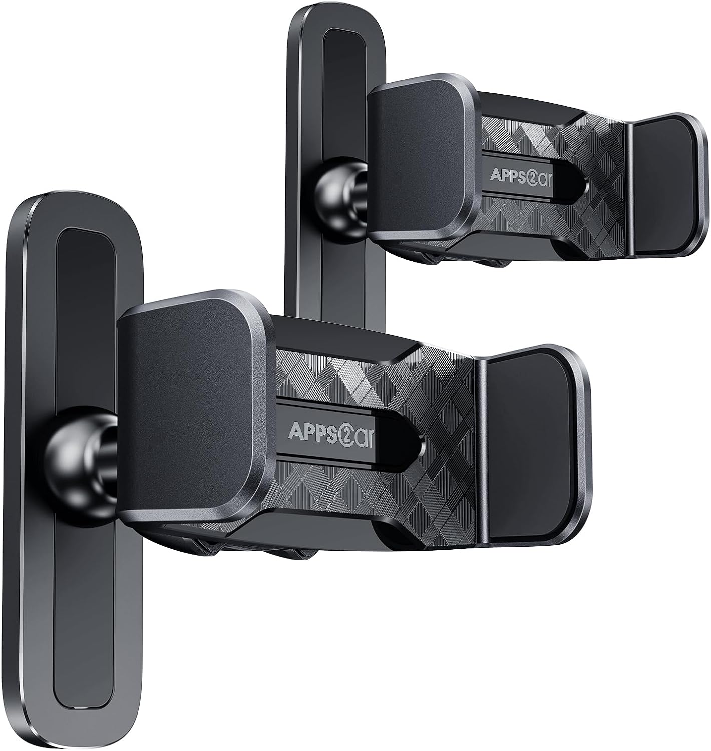 2 Soportes magnéticos para teléfono 4.7-6.5" negro
