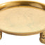 Plato velas 4.5" latón macizo garra cangrejo
