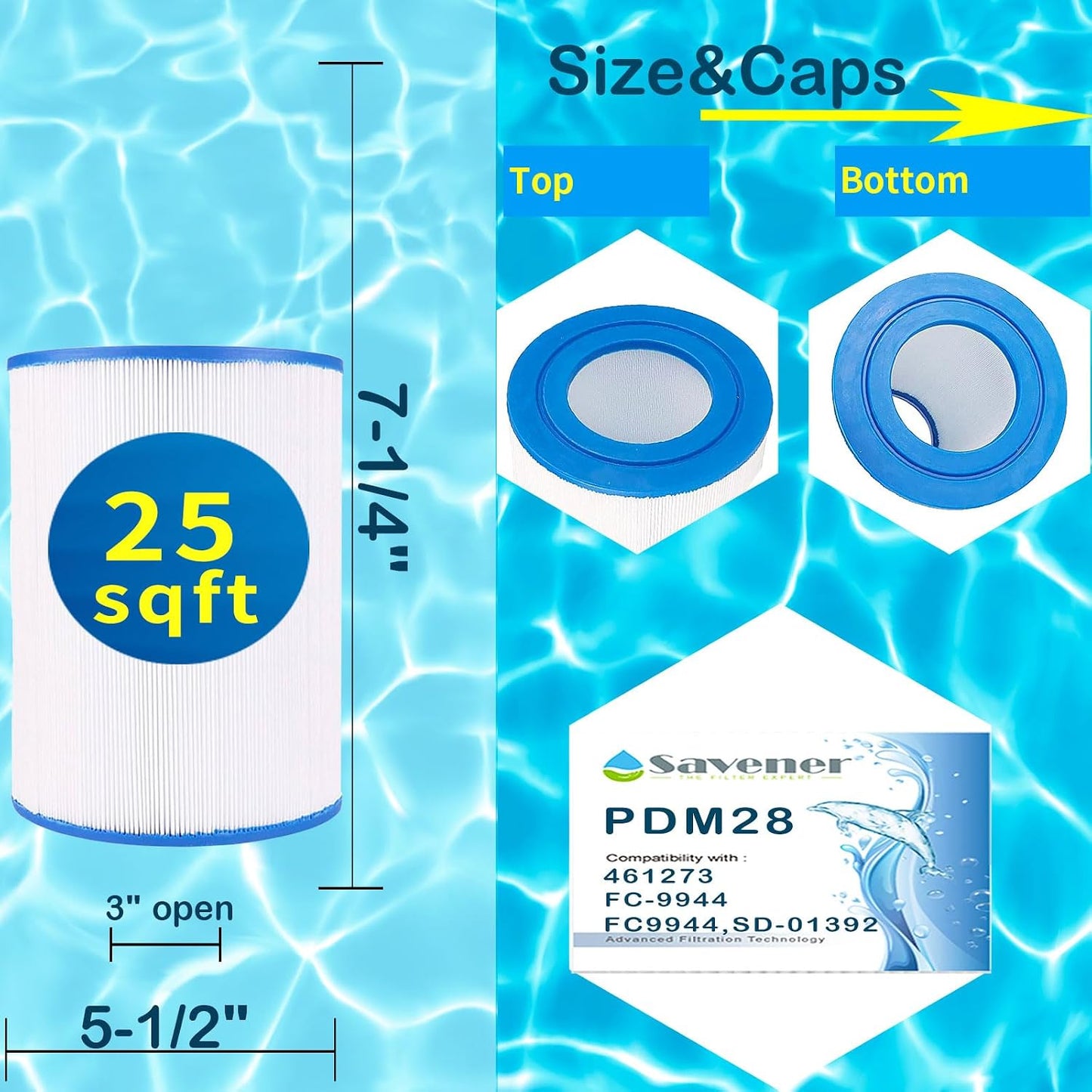 Cartucho filtro spa Aqua Crest PDM28