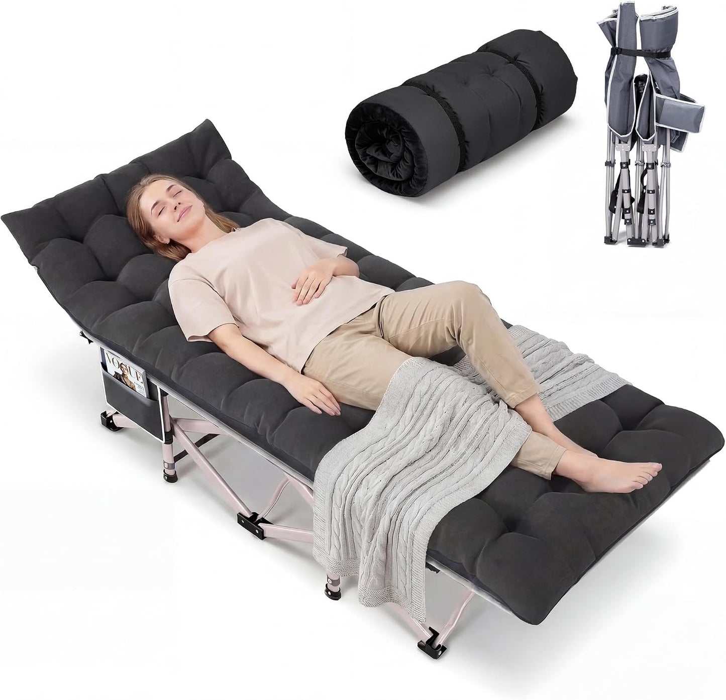 Catre plegable campamento doble capa Oxford 800lb