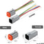 Conector eléctrico DT 6 pines impermeable coche camión barco