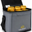Bolsa térmica 6 latas 16.9oz con gel hielo reutiliz. gris