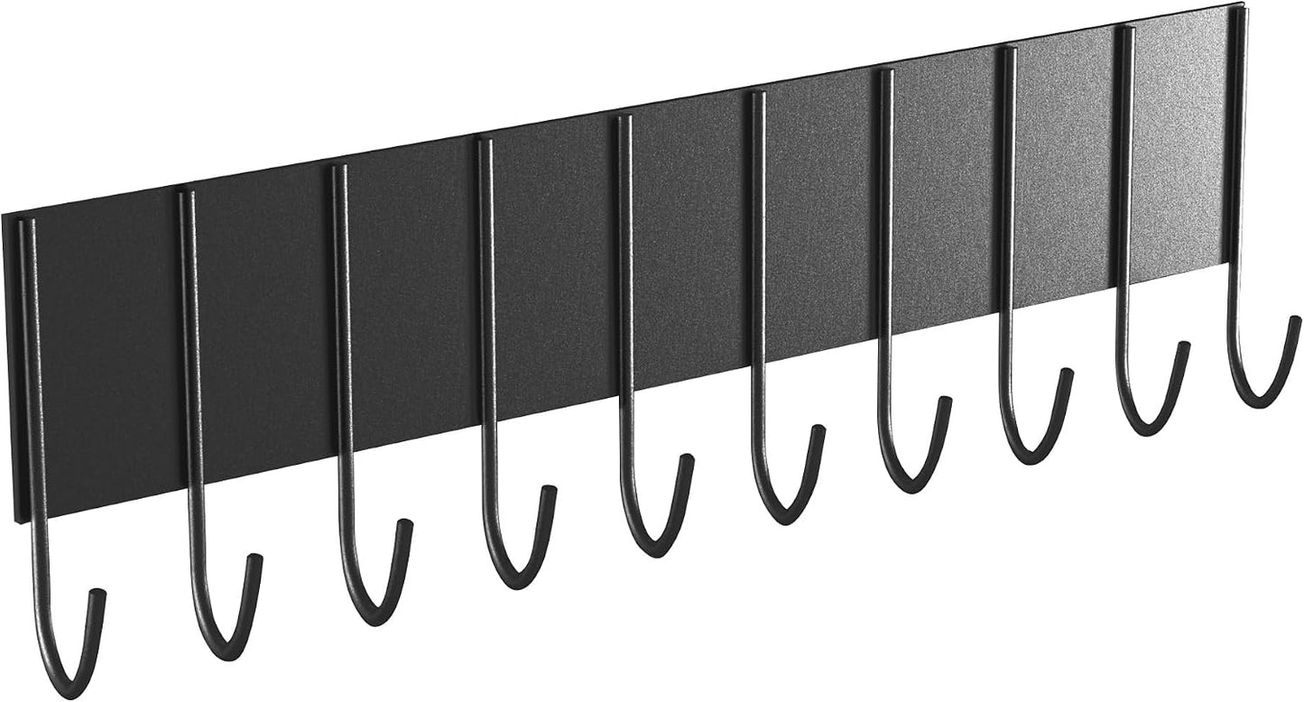 Soporte magnético para llaves con 10 ganchos negro