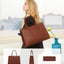 Bolsa de mano cuero para laptop 15.6 pulg color marrón