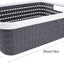 3 Pzas Cestas Plástico 14x10pulg Asa Gabinetes