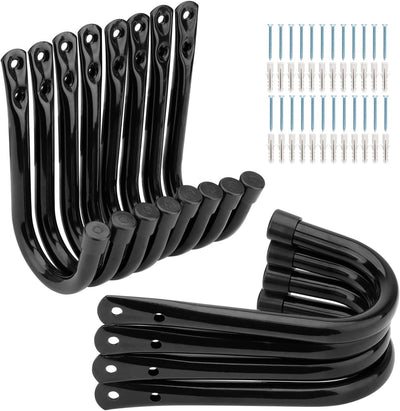 Ganchos almacenamiento garaje 3.5" pack 12 resistentes