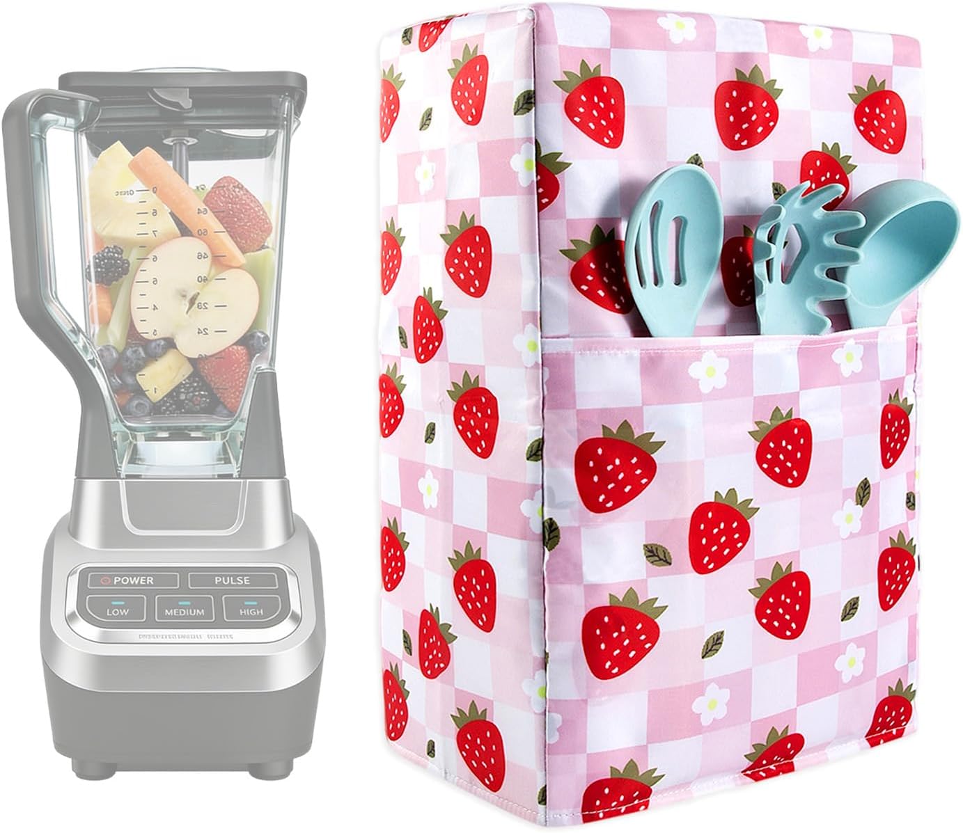 Funda acolchada para licuadora con bolsillo antipolvo