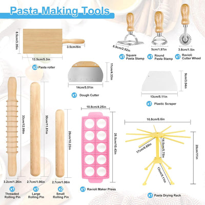 Juego 13 Pzas para hacer pasta y ravioles
