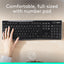 Teclado inalámbrico K270 receptor USB color negro
