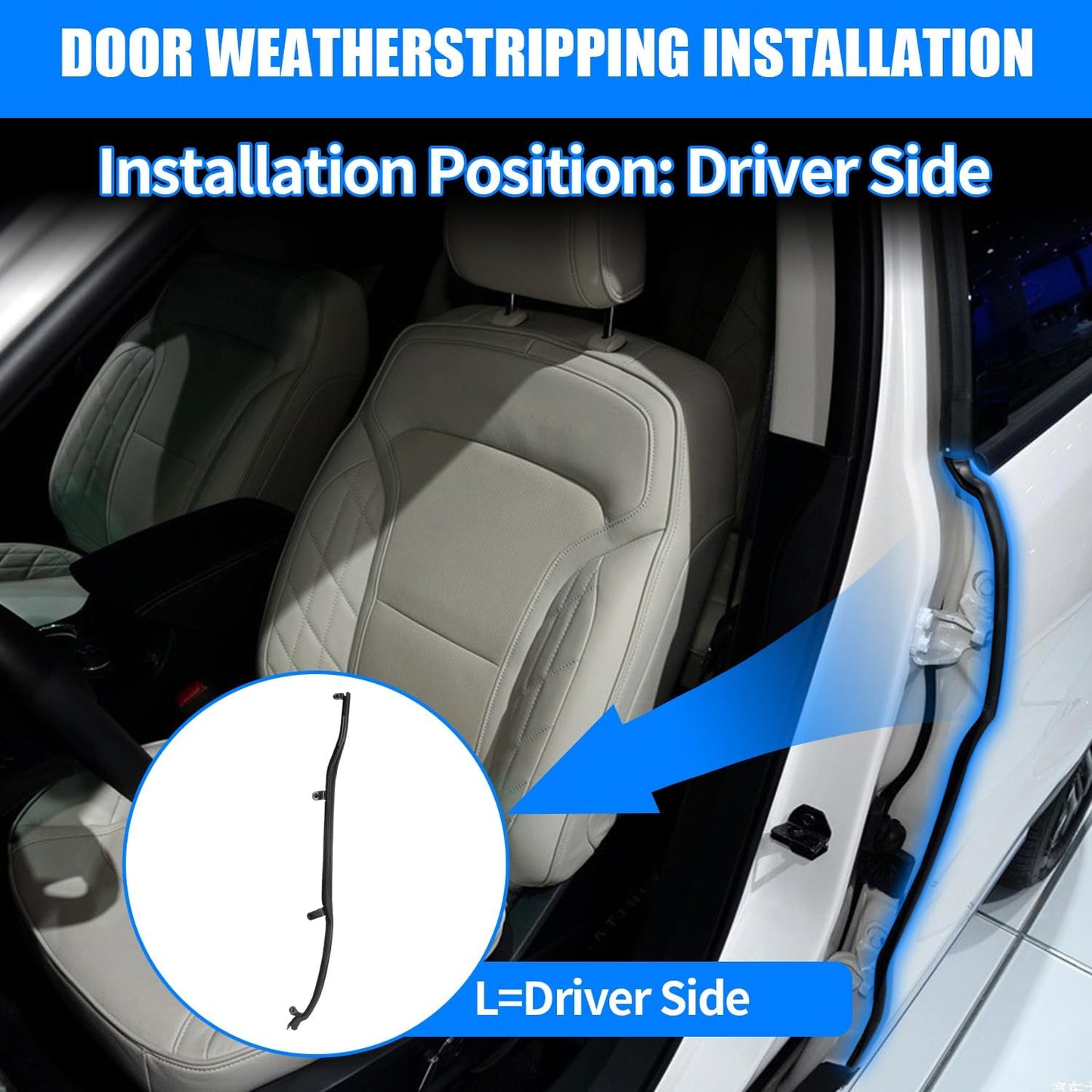 Burlete puerta conductor comp Ford Explorer 11-19