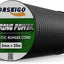 Cuerda elástica choque 0.118-0.315pulgada negro 66pies