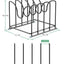 Soporte para tapas sartén y tabla cortar 1.6" 4 ranuras