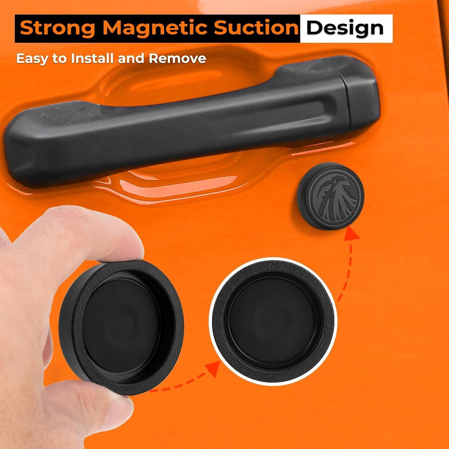Cubiertas magnéticas Jeep Wrangler JL 2018-26 2 Uds