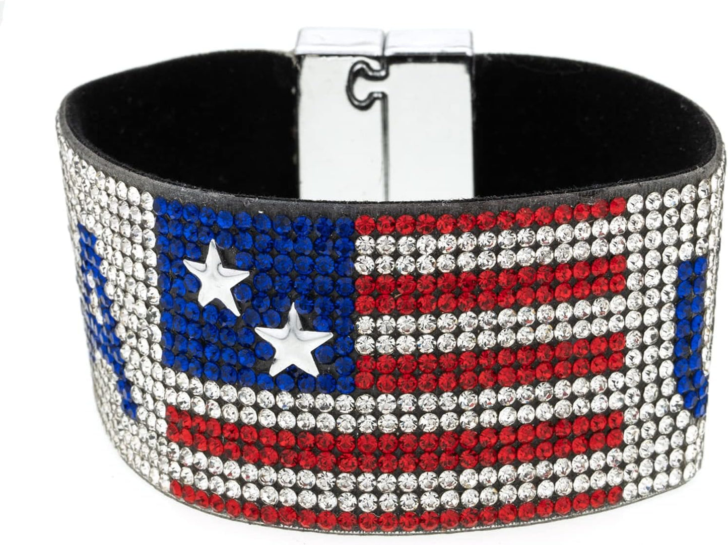 Pulseras elásticas bandera USA rojo blanco azul 4 de Julio