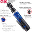 Kit herramientas 12V Li-ion llave trinquete y taladro