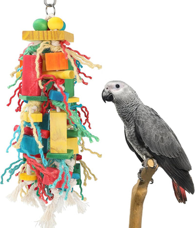 Juguetes madera para pájaros recortar pico loros pequeños